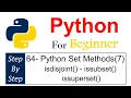 - python set methods part 7 isdisjoint