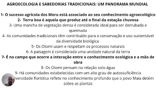 AGROECOLOGIA E SABEDORIAS TRADICIONAIS UM PANORAMA MUNDIAL