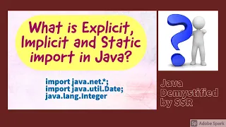 static implicit and explicit import in Java