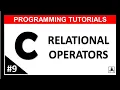 RELATIONAL OPERATOR IN C Hindi LEC-9 C Programming tutorials Beginners Level