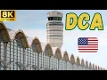8K Ronald Reagan Washington National Airport DCA From Parking 2 to Terminal 2