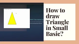 Learn How to Draw a Triangle in Small Basic - Step by Step Tutorial
