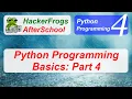 HackerFrogs AfterSchool - Programming Python Workshop 4