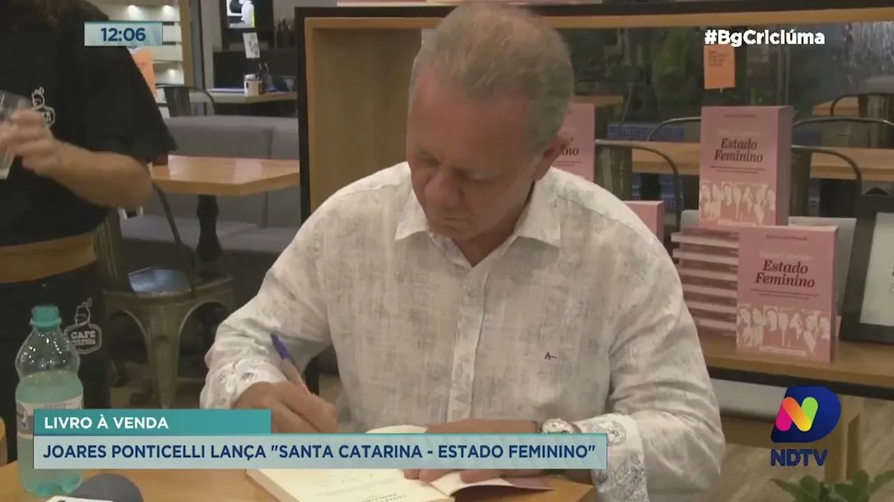 Joares Ponticelli lança livro para exaltar mulheres catarinenses de destaque
