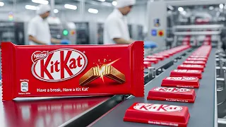 كيف يتم إنتاج كيت كات داخل المصنع           دندنها