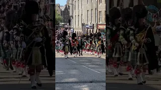 Massive Scottish Bands On The Street Scotland Aberdeen Scottish Scottishfold Bagpipes 