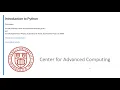 Introduction to Python updated October 2023