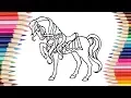 Coloring pages Horse Art Colors for Children How to Draw horse with coloring markers