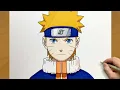 How to Draw Naruto Uzumaki Step by Step Easy Naruto Drawing for Beginners