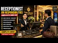 Receptionist Job Responsibilities Full Guide 2026 Duties Skills Salary Career
