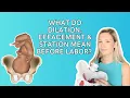 What Do Dilation Effacement Station Mean Before Labor Birth Prep for Expecting Moms
