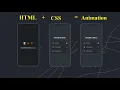 Mobile App with ONLY HTML CSS UNBELIEVABLE