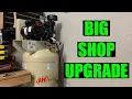 Upgrading the Shop With a New 60 Gallon 5HP Compressor And Anchoring it in Concrete