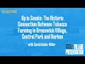 Up in Smoke Tobacco Farming in Greenwich Village Central Park and Harlem