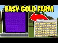 How To Make a Gold Farm In Minecraft Bedrock 1 21 - EASY