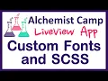 Simple Phoenix LIveView App fonts logos and sass