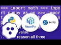 Should I use scipy pi numpy pi or math pi