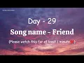 Friend | Friend lyrics | New english song #new #newsong #lyrics#song
