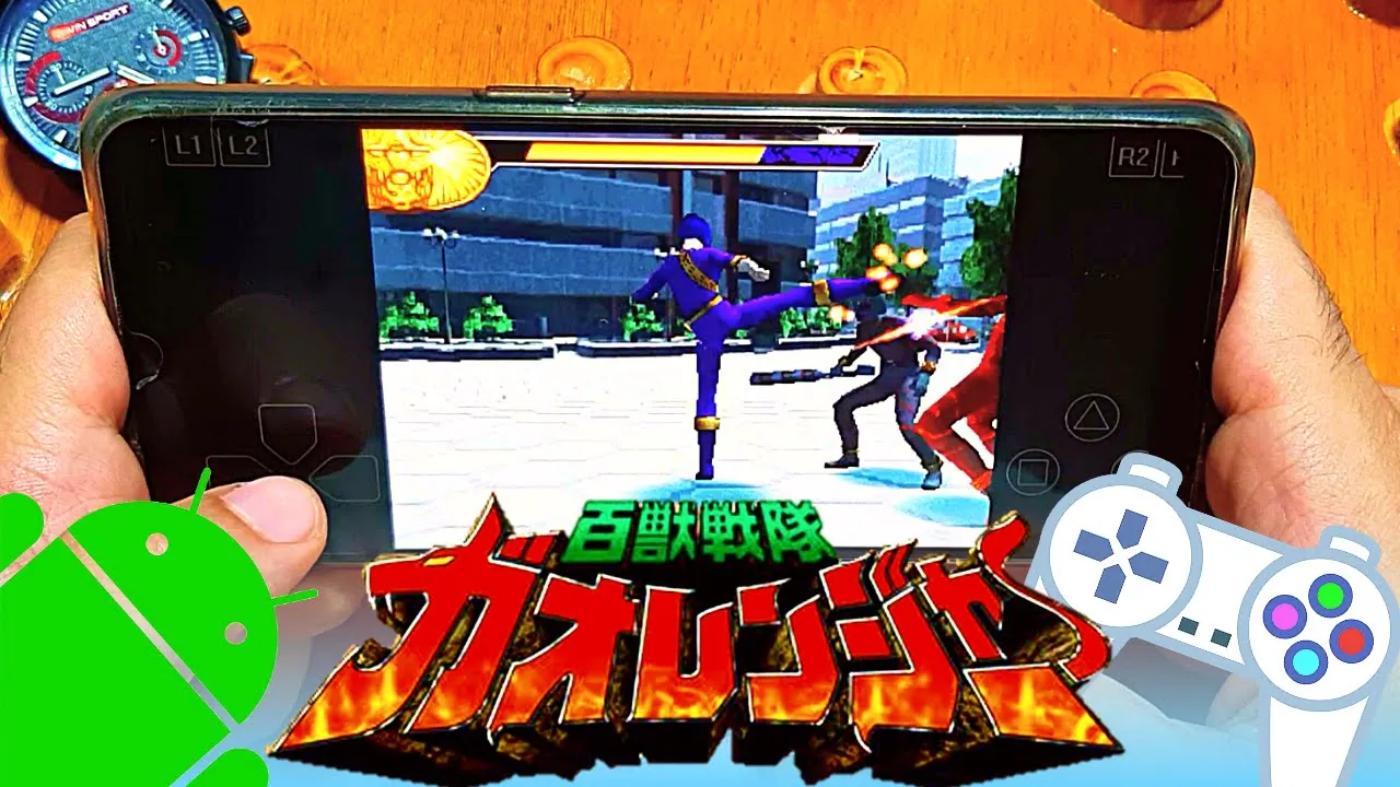 Hyakujuu Sentai GaoRanger - PS1 Emulator Android Gameplay (ePSXe) - APK For Mobile - 2022