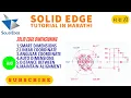 10 solid edge tutorials solidedge dimensioning all commands Marathi