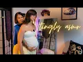 pregnancy asmr with rebozo hair brushing prenatal massage soul touch therapy