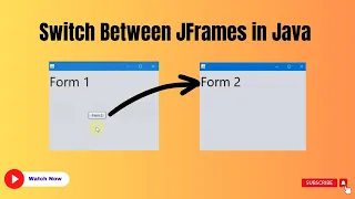 How to Switch Between JFrames in Java