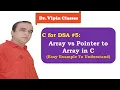 Array vs Pointer to Array in C Dr Vipin Classes