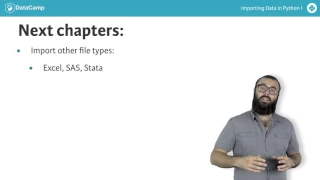 Final thoughts Importing data with Python