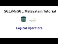 28 Logical Operators SQL MySQL Malayalam Tutorial