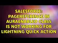 Salesforce PageReference in AuraEnabled class is not working for Lightning Quick Action