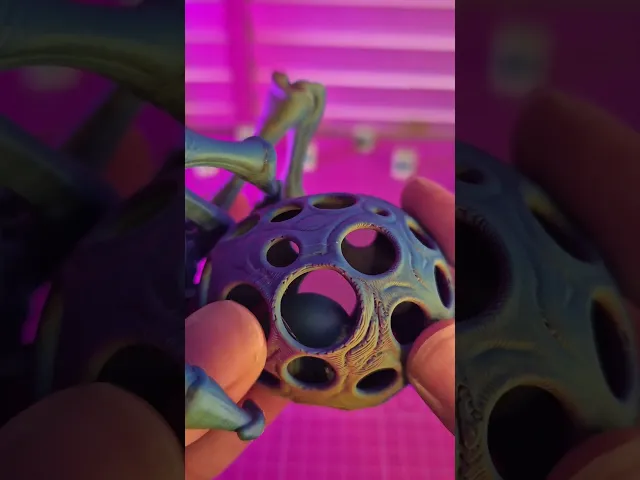 Flexi Spider Skeleton Toy – Halloween Print-in-Place 3D-Printable Rattle Spider Описание: video thumbnail
