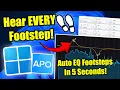 The BEST Equalizer APO Settings for Gaming on Windows - Hear EVERY Footstep Warzone Apex PUBG
