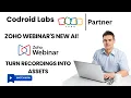 Zoho Webinar AI Recording Features Explained Codroid Labs