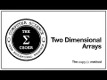 Two Dimensional Array The copy Method