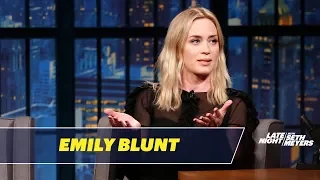 emily blunt tells the story of how she met john krasinski