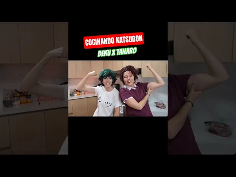 Crossover de héroes en la cocina 🍜 #mha #kny #tanjiro #deku