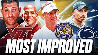 The Most IMPROVED College Football teams in 2026 Why LSU Penn State and Virginia Tech make a JUMP