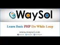 Learn Basic PHP do while Loop eWaySol
