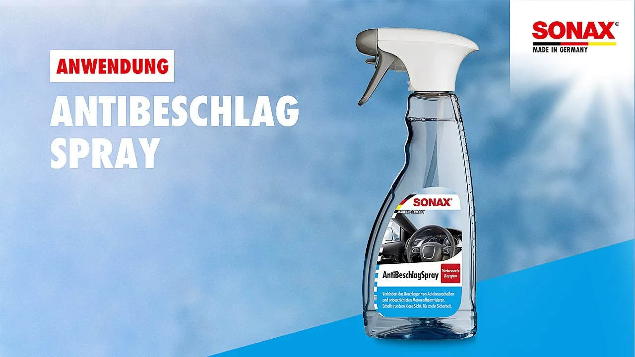 Anwendung SONAX AntiBeschlagSpray