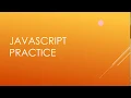 Arabic JavaScript DOM Practice - Intro