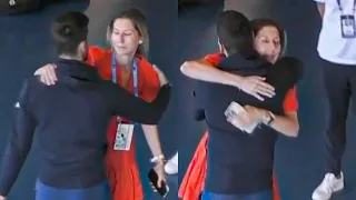 Djokovic s Reaction When Monica Seles Surprised Him before Match vs Alcaraz US Open 2025