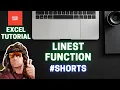 How to use the LINEST Function in Microsoft Excel excel shorts