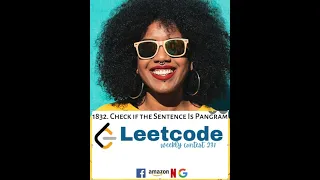 AMAZON TCS INTERVIEW QUESTION JAVA SCRIPT PROGRAM TO CHECK GIVEN STRING IS PANGRAM OR NOT LeetCode