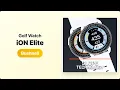 What are the battery and display issues with the Bushnell Golf iON Elite