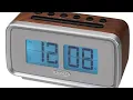 Setup-Jensen Alarm Clock Radio With Digital Retro Flip Display-Model-JCR 232