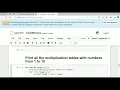 How to Print Multiplication Tables from 1 to 10 in Python Code Mentors
