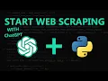 Start Web Scraping With ChatGPT Python