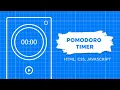 Building a Pomodoro Timer From Scratch HTML CSS JavaScript Project