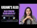 Maximum Subarray - From Brute Force to Optimal Kadane s Algorithm Explained C Java Python
