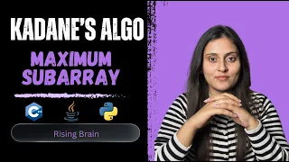 Maximum Subarray - From Brute Force to Optimal Kadane s Algorithm Explained C Java Python